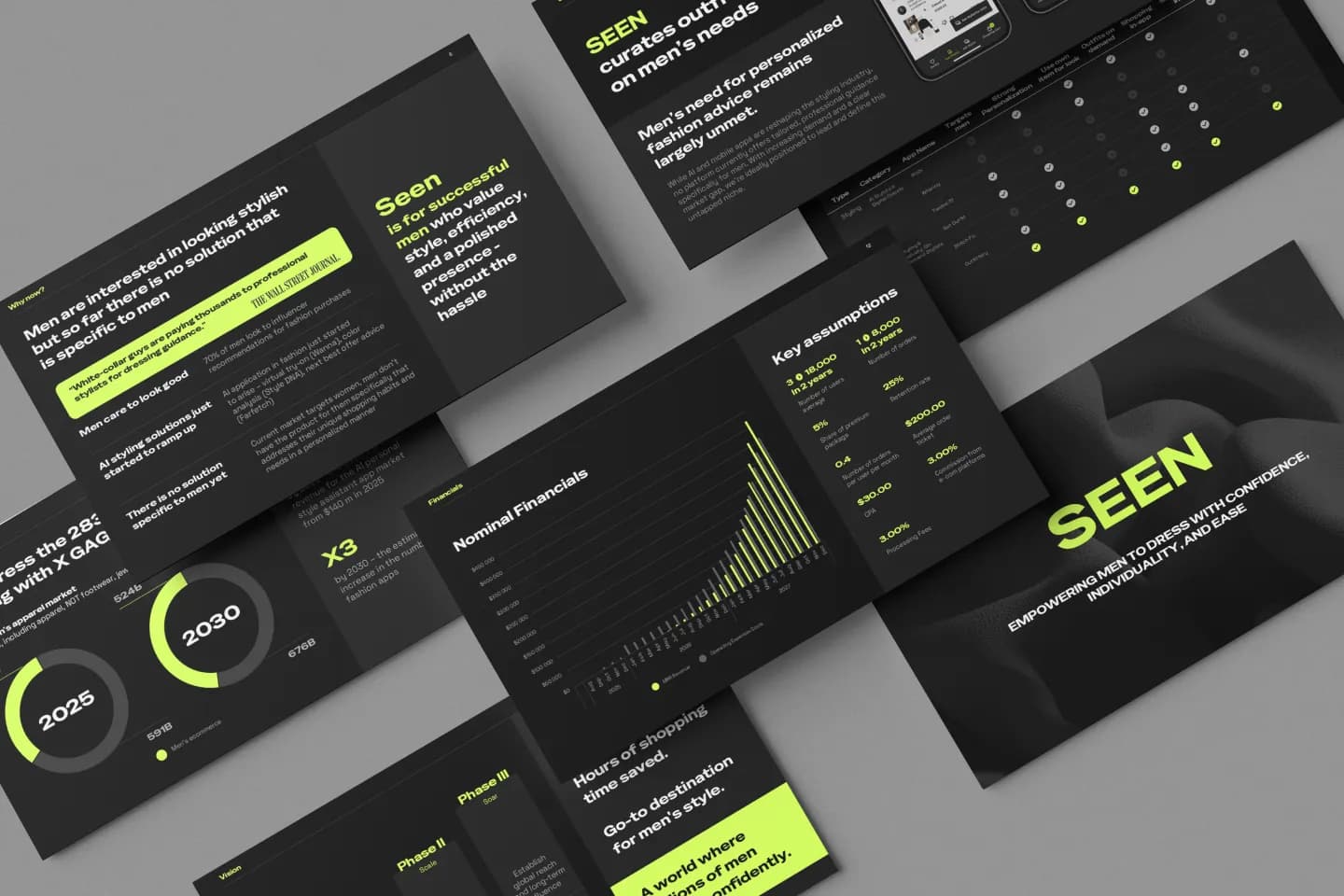 SEEN — pitch deck for a fashion app