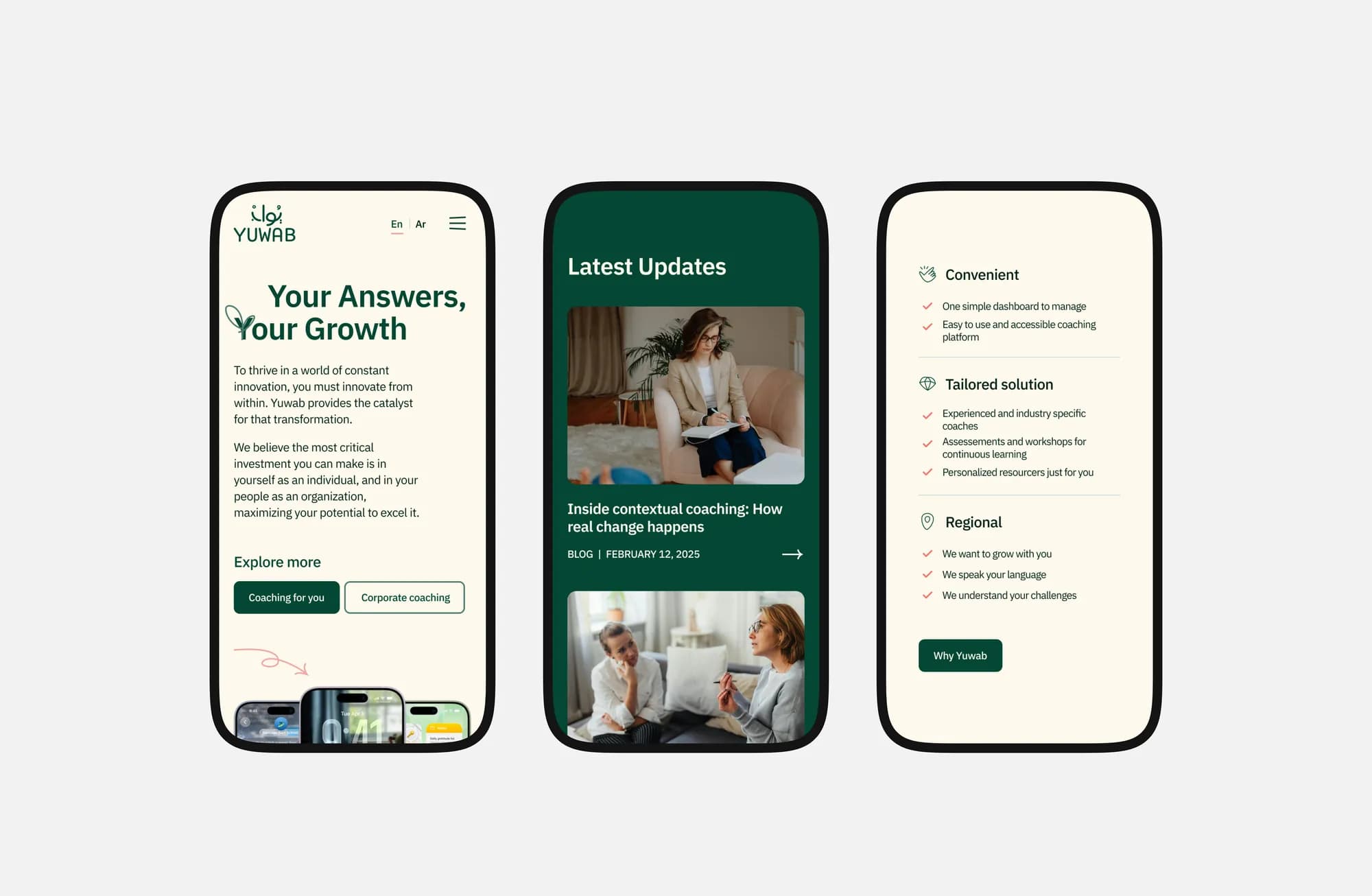 Mobile Website — Responsive · Native Feel