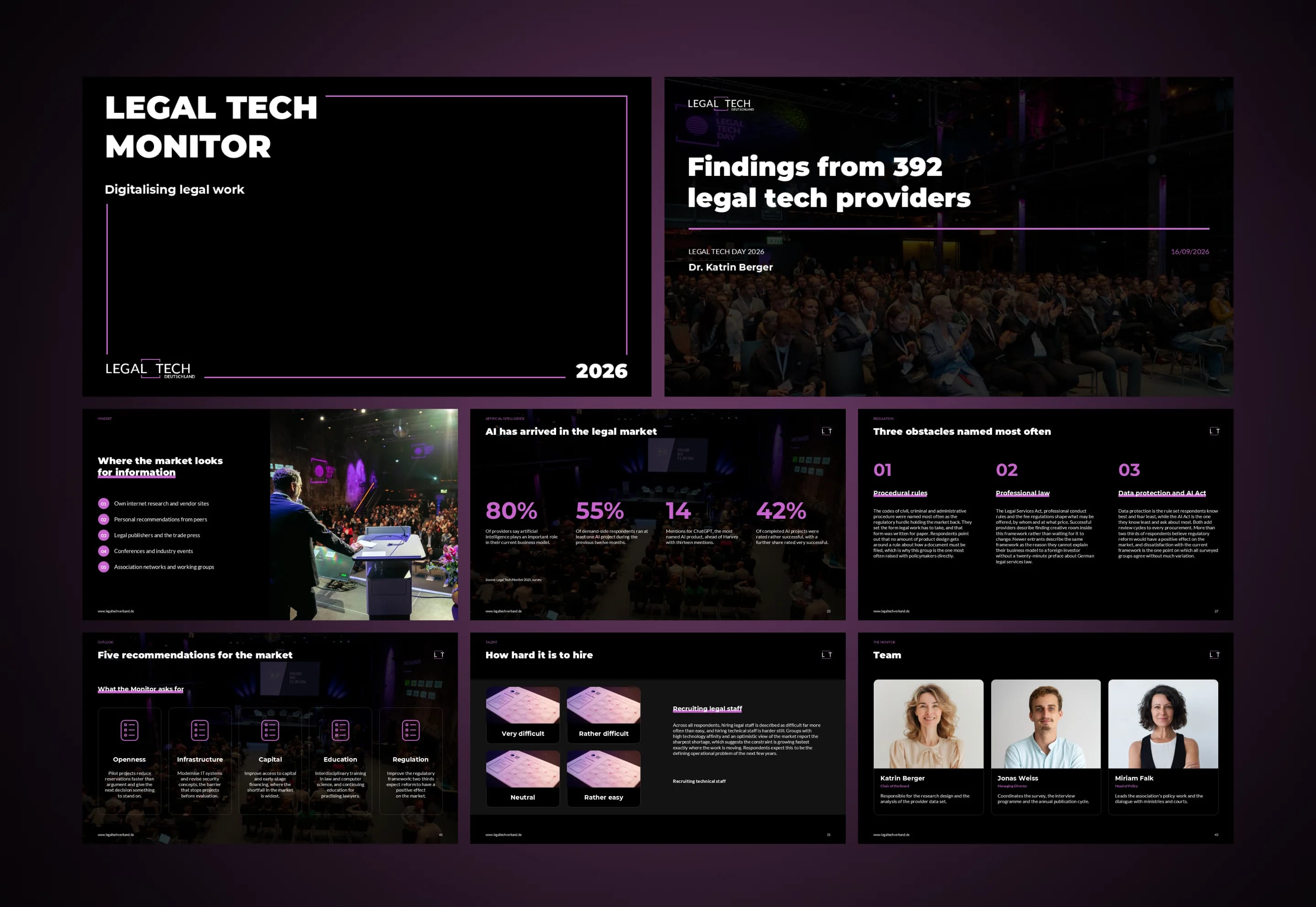 Dark theme · built for the stage