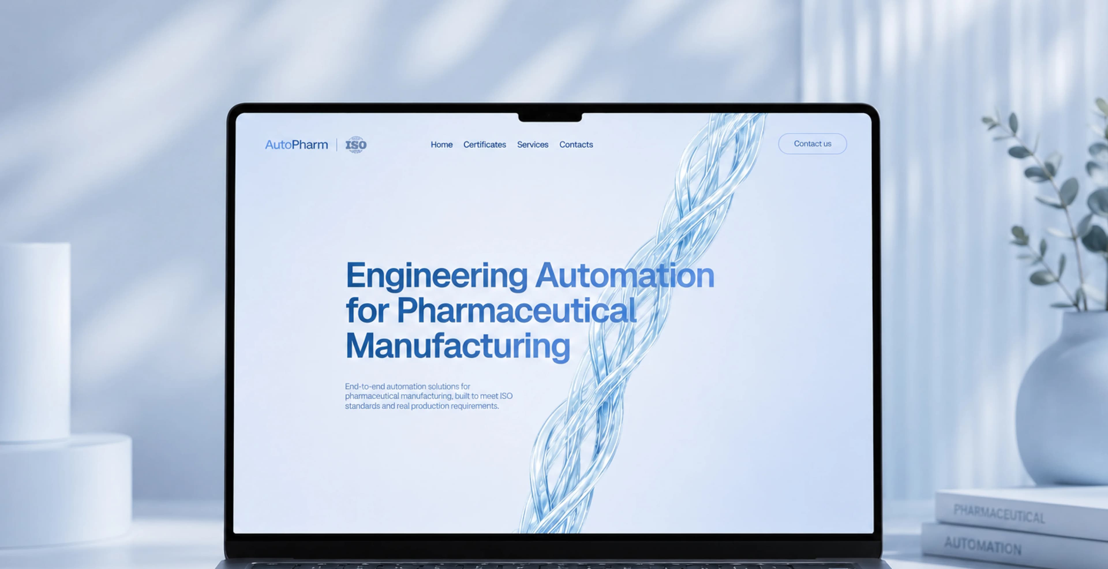 AutoPharm — corporate website for a pharmaceutical automation company