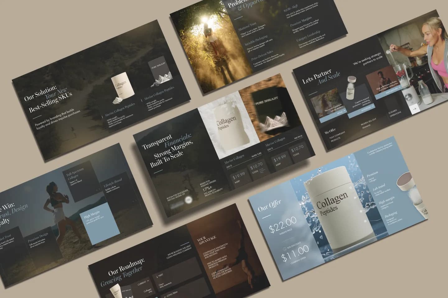 Wellness Brand — pitch deck for a supplement range