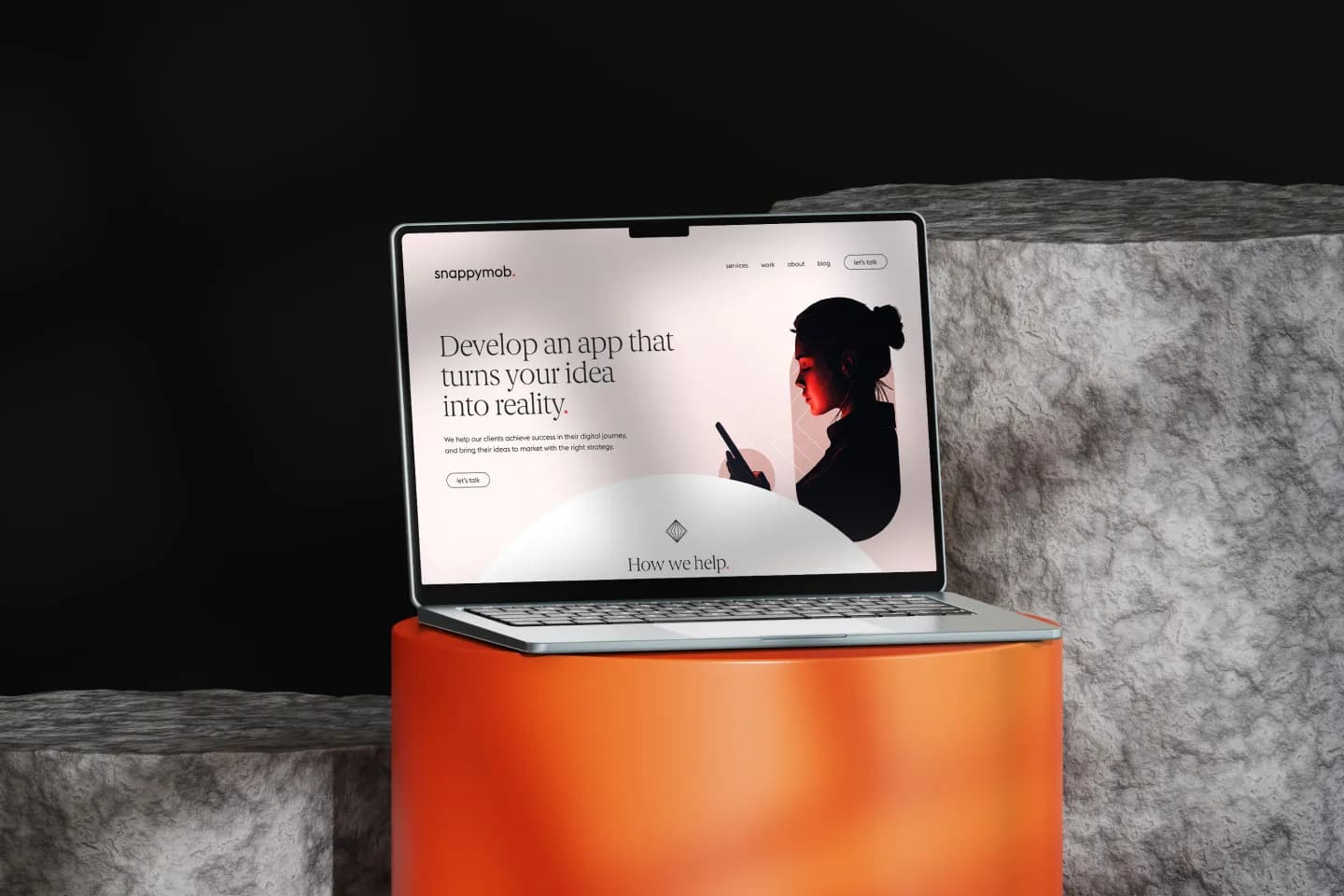 Snappymob — landing page for a digital development company